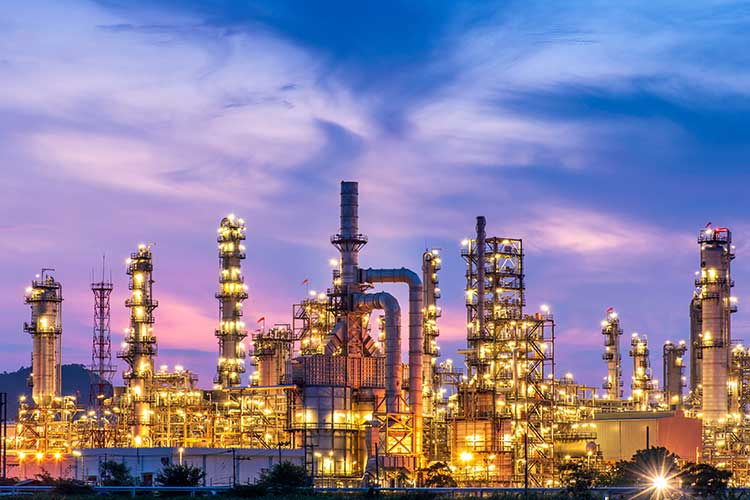 oil refinery plant